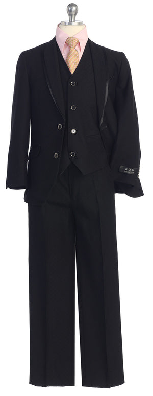 5 pc Suit Metallic Black