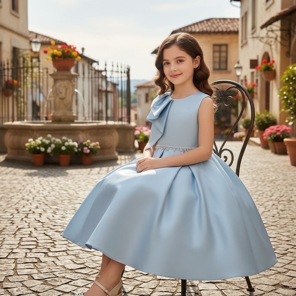 Paparazzi Couture Tiffany Blue satin dress.