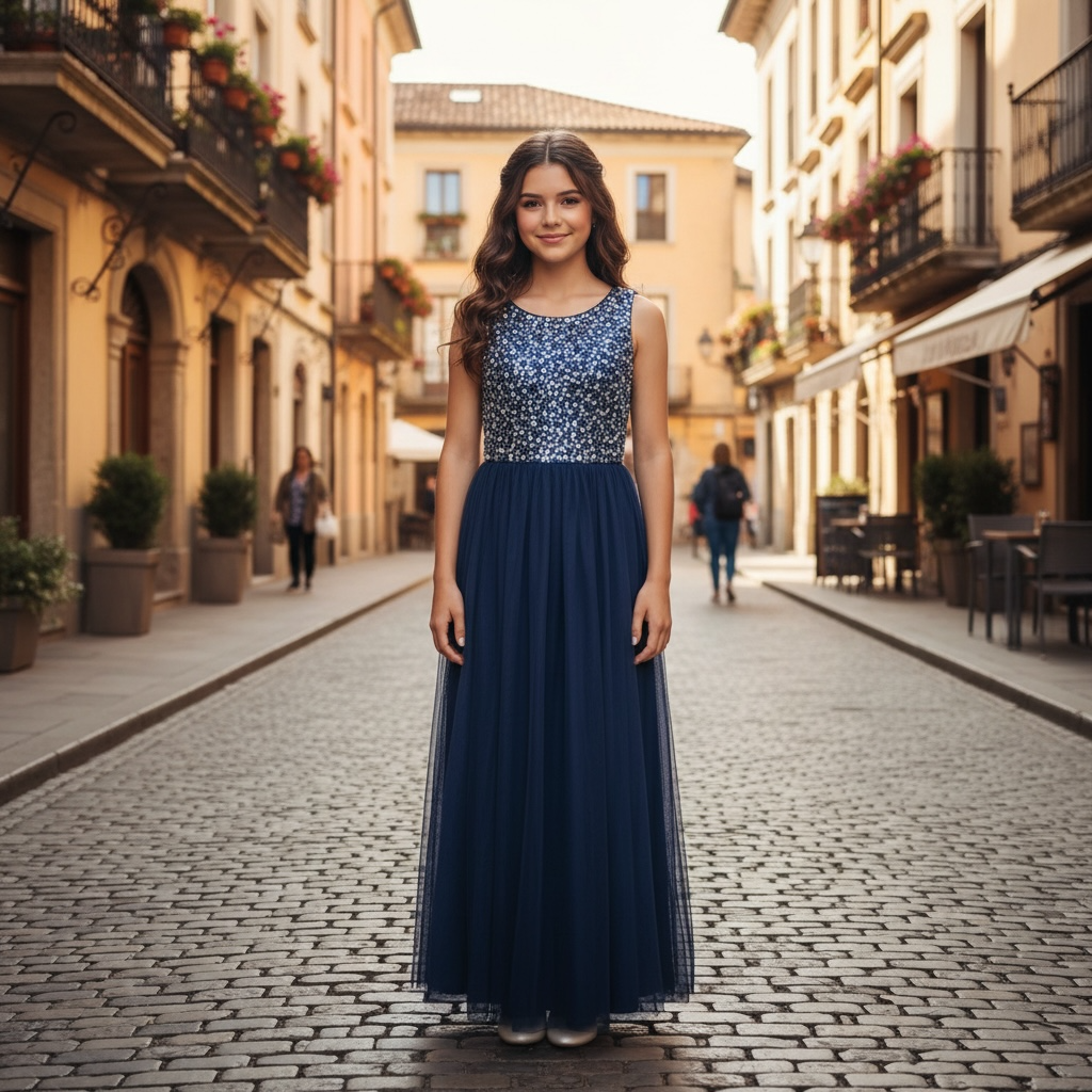 Paparazzi Floral Zorro Blue Elegance Party Dress