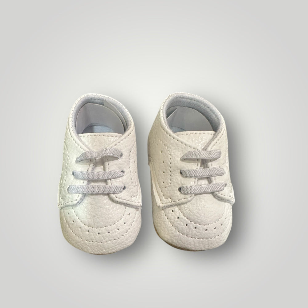 Boys Baby White Christening Oxfords