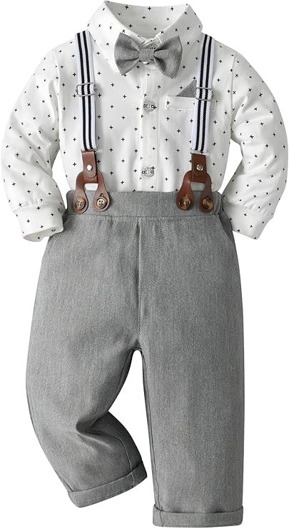 Paparazzi Light Grey Boys 5 pc Vest Set