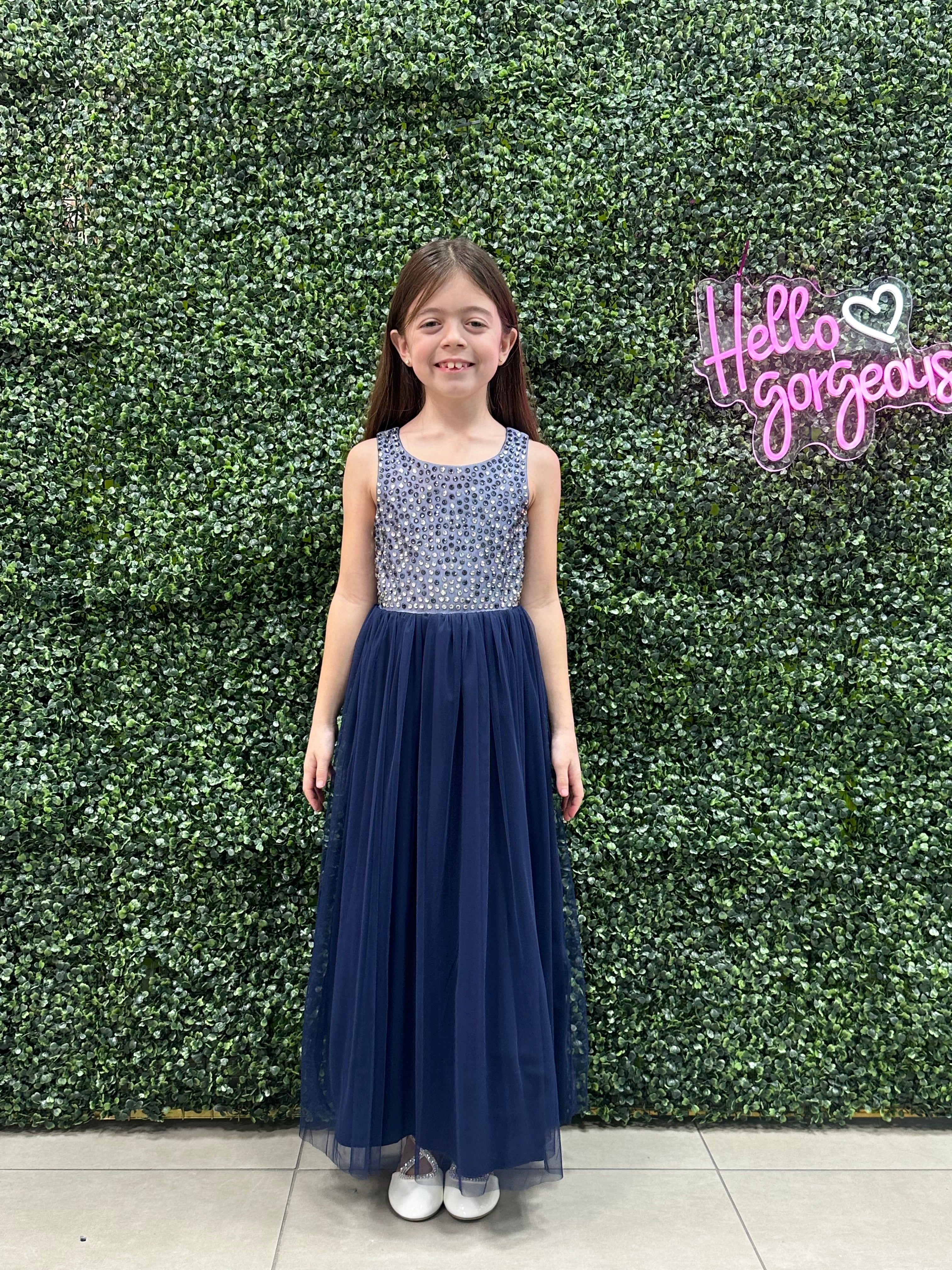 Paparazzi Floral Zorro Blue Elegance Party Dress