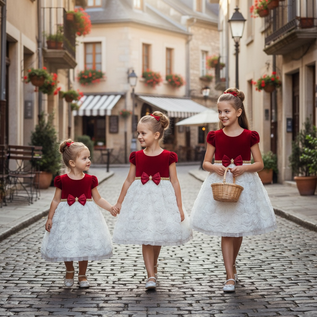 Paparazzi Red & Ivory Tulle Dress