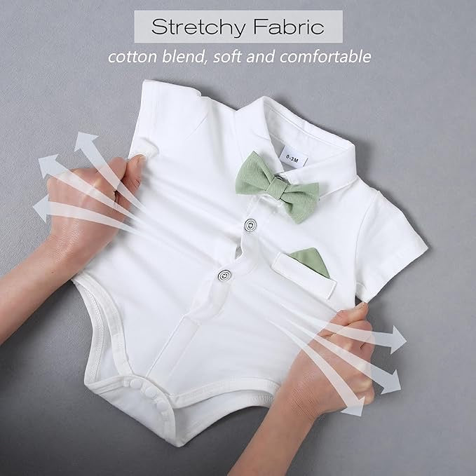 Paparazzi Sage Green Boys 5 pc Vest Set