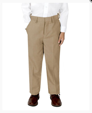 Boys Tan Slim Dress Pants