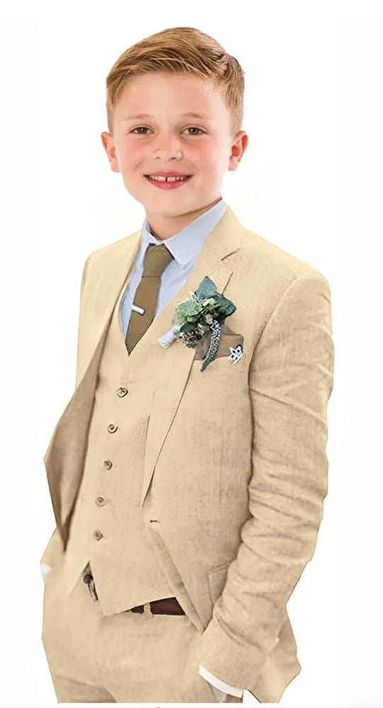 Ronaldo Ocean Sand Slim Fit 5-Piece Suit Set