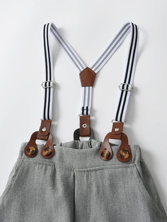 Paparazzi Light Grey Boys 5 pc Vest Set