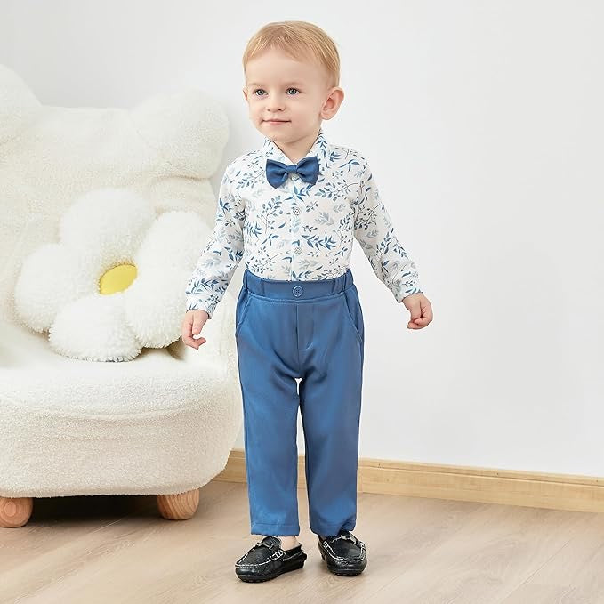 Paparazzi Tiffany Blue Boys 5 pc Vest Set