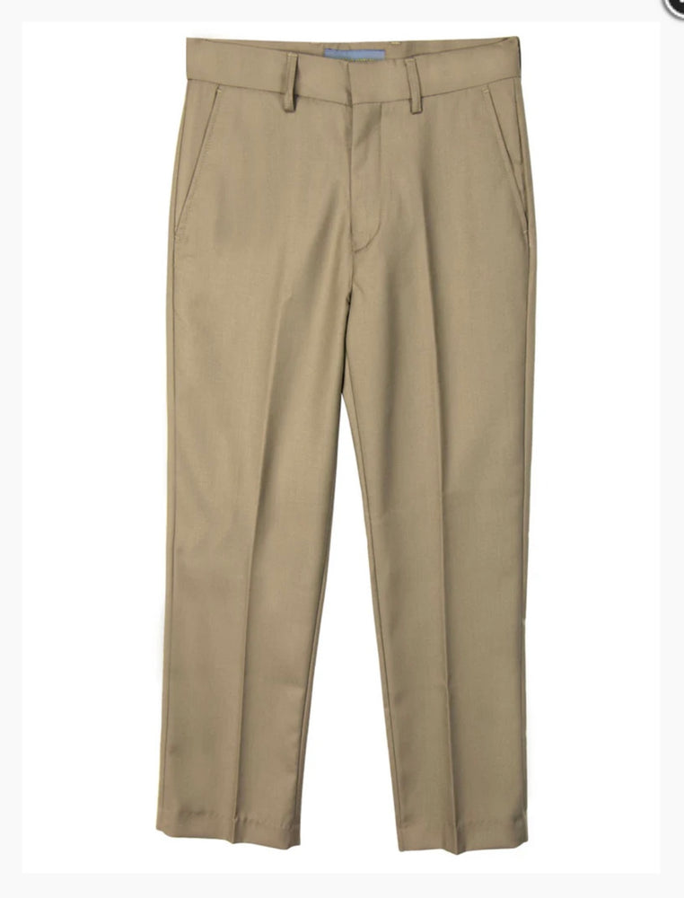Boys Tan Slim Dress Pants