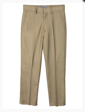 Boys Tan Slim Dress Pants