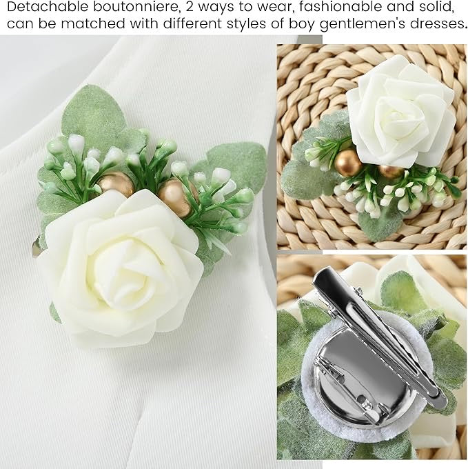 Paparazzi Soft White Boys 5 pc Vest Set