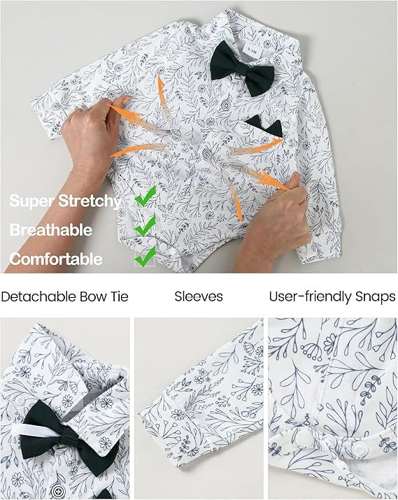 Paparazzi Emerald Green Boys 5 pc Vest Set