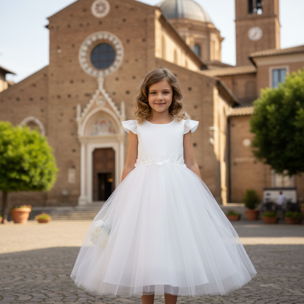 Paparazzi White Tulle Flower Girl Dress