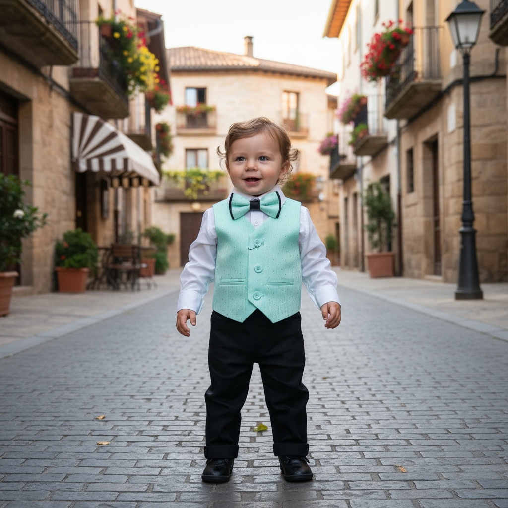 Ronaldo Mint Boys 4pc Vest Set