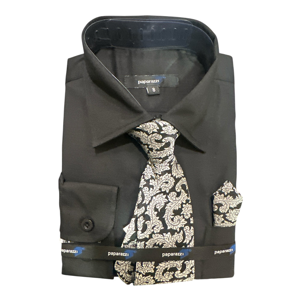 Paparazzi3 pc Black Shirt Set