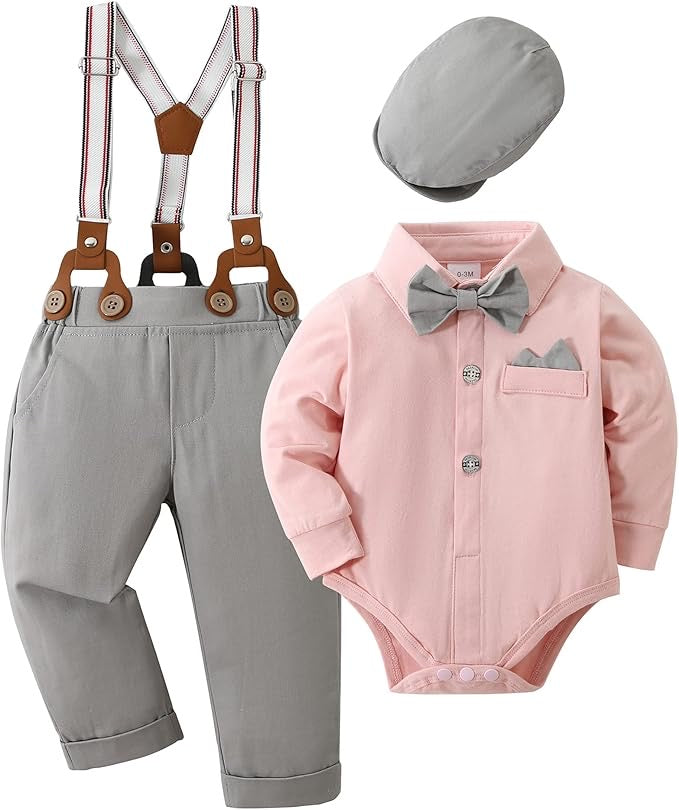Paparazzi Slate Grey Boys 5pc Vest Set