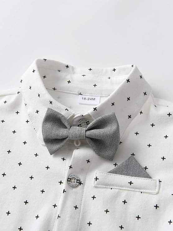 Paparazzi Light Grey Boys 5 pc Vest Set