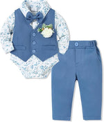 Paparazzi Tiffany Blue Boys 5 pc Vest Set