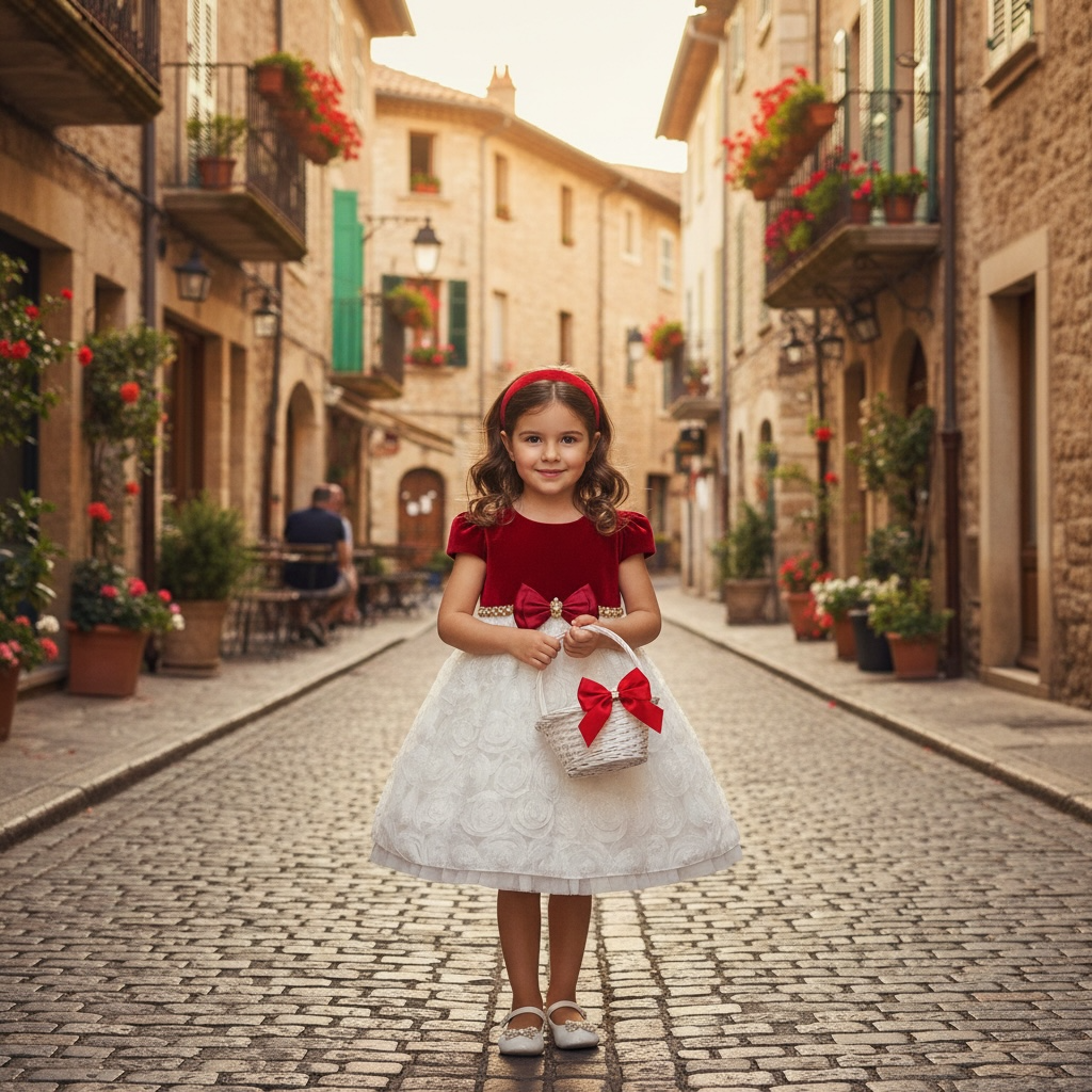 Paparazzi Red & Ivory Tulle Dress