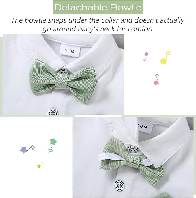 Paparazzi Sage Green Boys 5 pc Vest Set