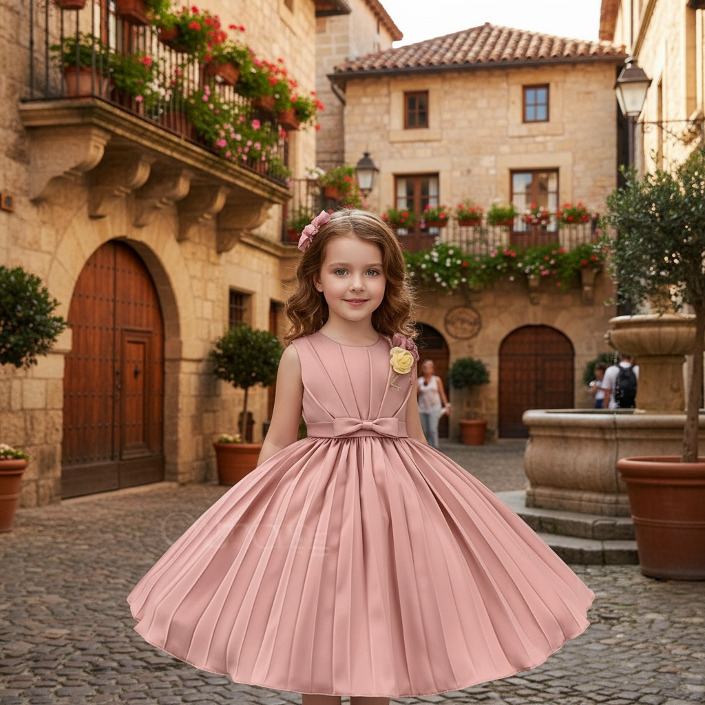 Paparazzi Couture Dust Pink Satin Dress.