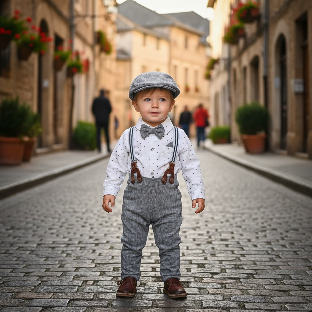 Paparazzi Grey Boys 5pc Vest Set