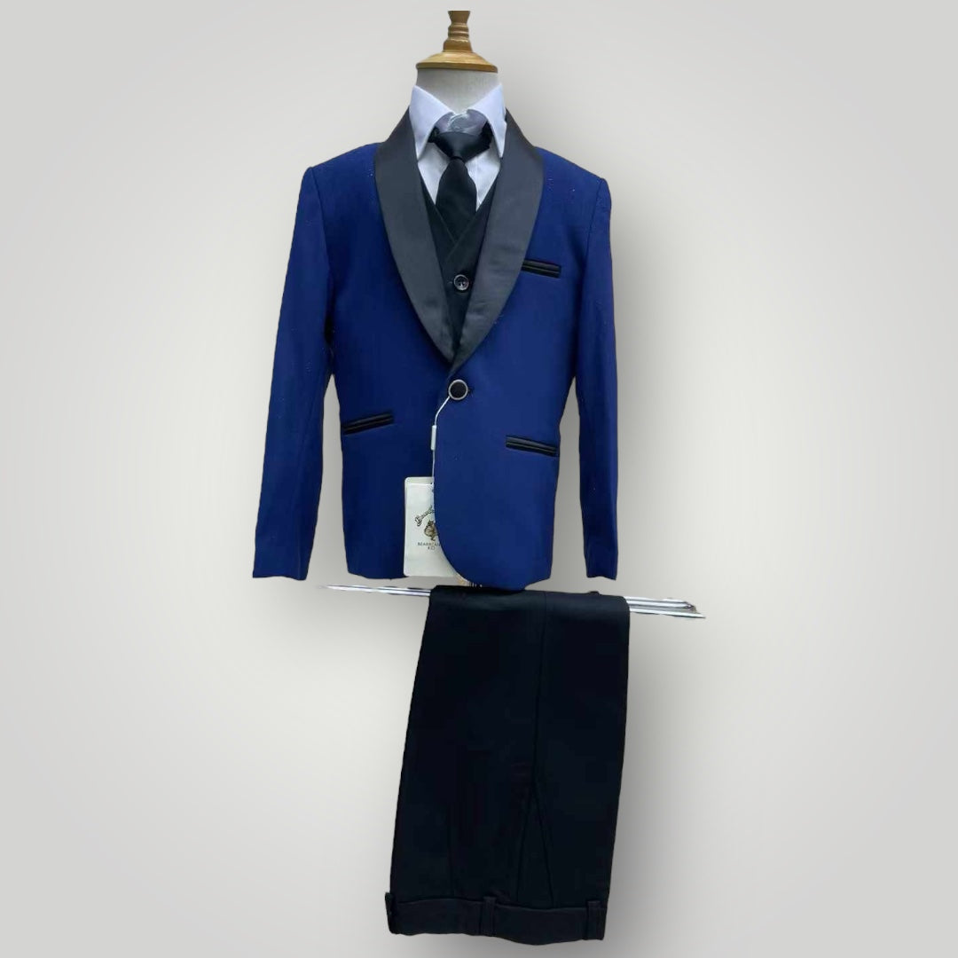 Navy Glitter Tuxedo set / 2pc