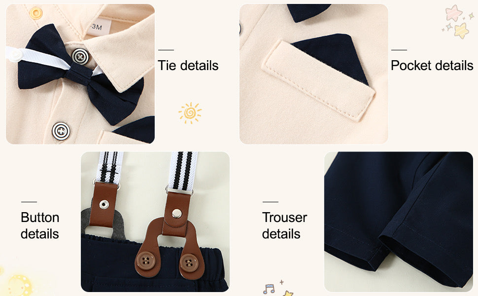 Paparazzi Navy Boys 5 pc Vest Set