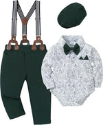 Paparazzi Emerald Green Boys 5 pc Vest Set