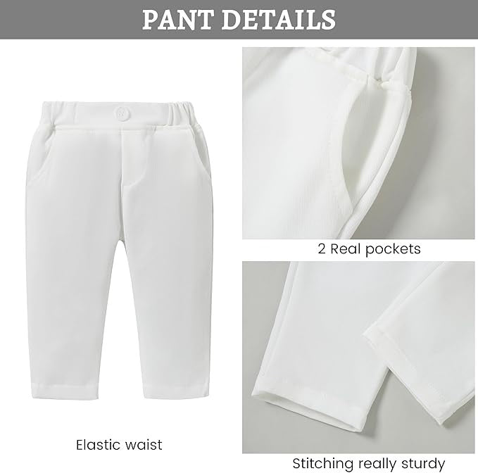 Paparazzi Soft White Boys 5 pc Vest Set