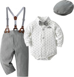 Paparazzi Light Grey Boys 5 pc Vest Set