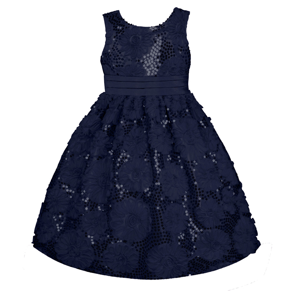 Holiday Navy Ruffle