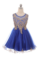 Designer Graduation Dress in Royal Blue