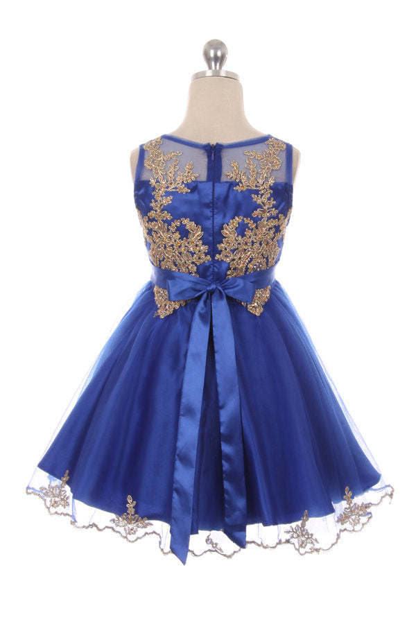 Designer Graduation Dress in Royal Blue