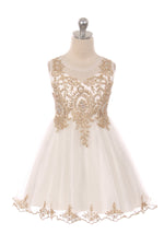 Designer Graduation Dress in Ivory