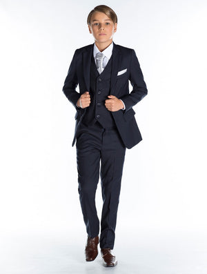 Ronaldo Navy Blue Communion 5 pc Suit