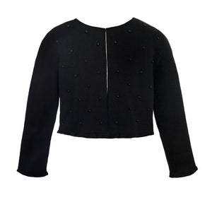 Designer Black Knitted Sweater
