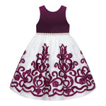 Paparazzi Dress in Wine and Cream