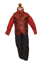 Ronaldo 4 pc Holiday Red Vest Set