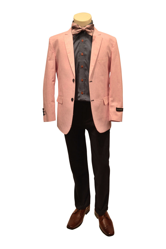 Ronaldo Boys Designer Pink Samon  Blazer Jacket