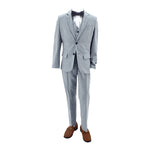 Paparazzi  Slate Blue Strip 3 pc Suit