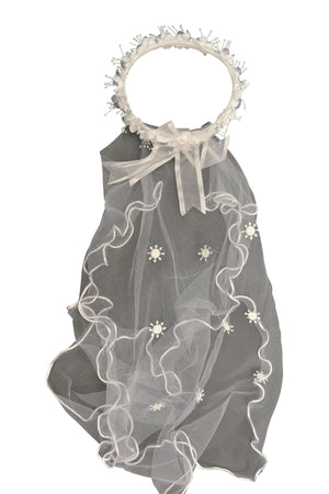 Communion White Veil and Crown