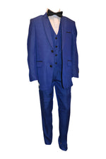Ronaldo Cobalt Blue Designer Skinny 5 pc Suit