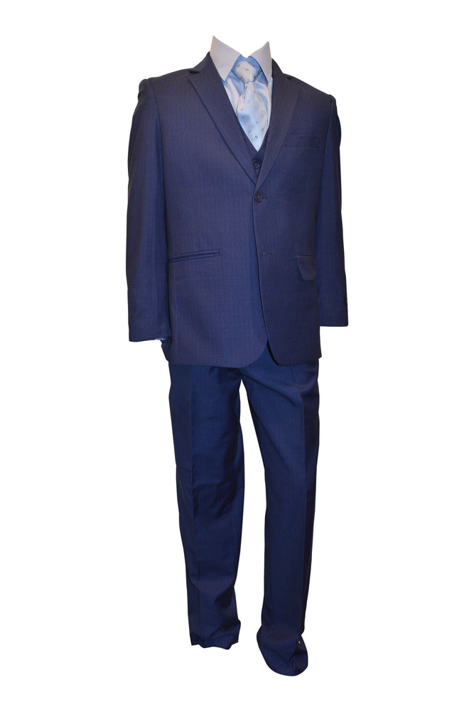 Ronaldo Business Blue Designer 5 pc Suit
