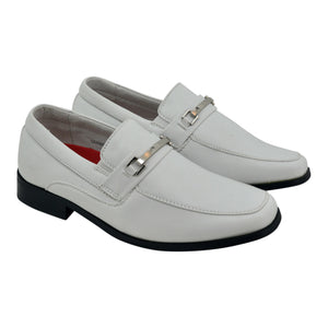 Boys Classic White H Loafers