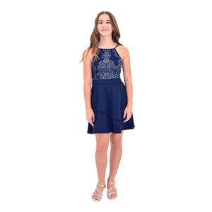 Paparazzi Coutoure Navy Blue Grad Dress