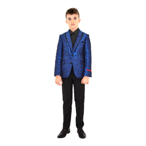 Ronaldo Boys RoyalTextured Designer Grad Blazer