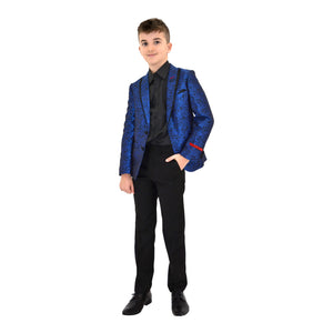 Ronaldo Boys RoyalTextured Designer Grad Blazer