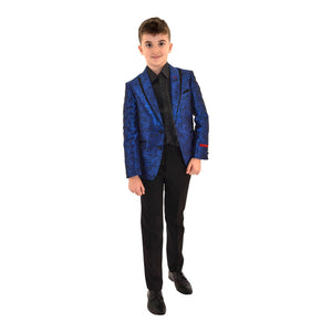 Ronaldo Boys RoyalTextured Designer Grad Blazer