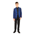 Ronaldo Boys RoyalTextured Designer Grad Blazer